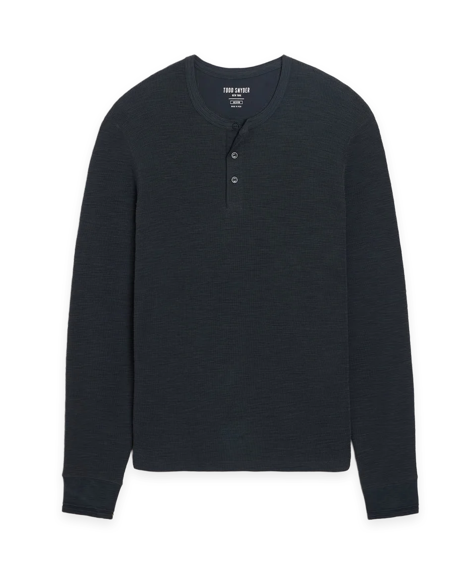 Todd Snyder Lightweight Mini Waffle Henley