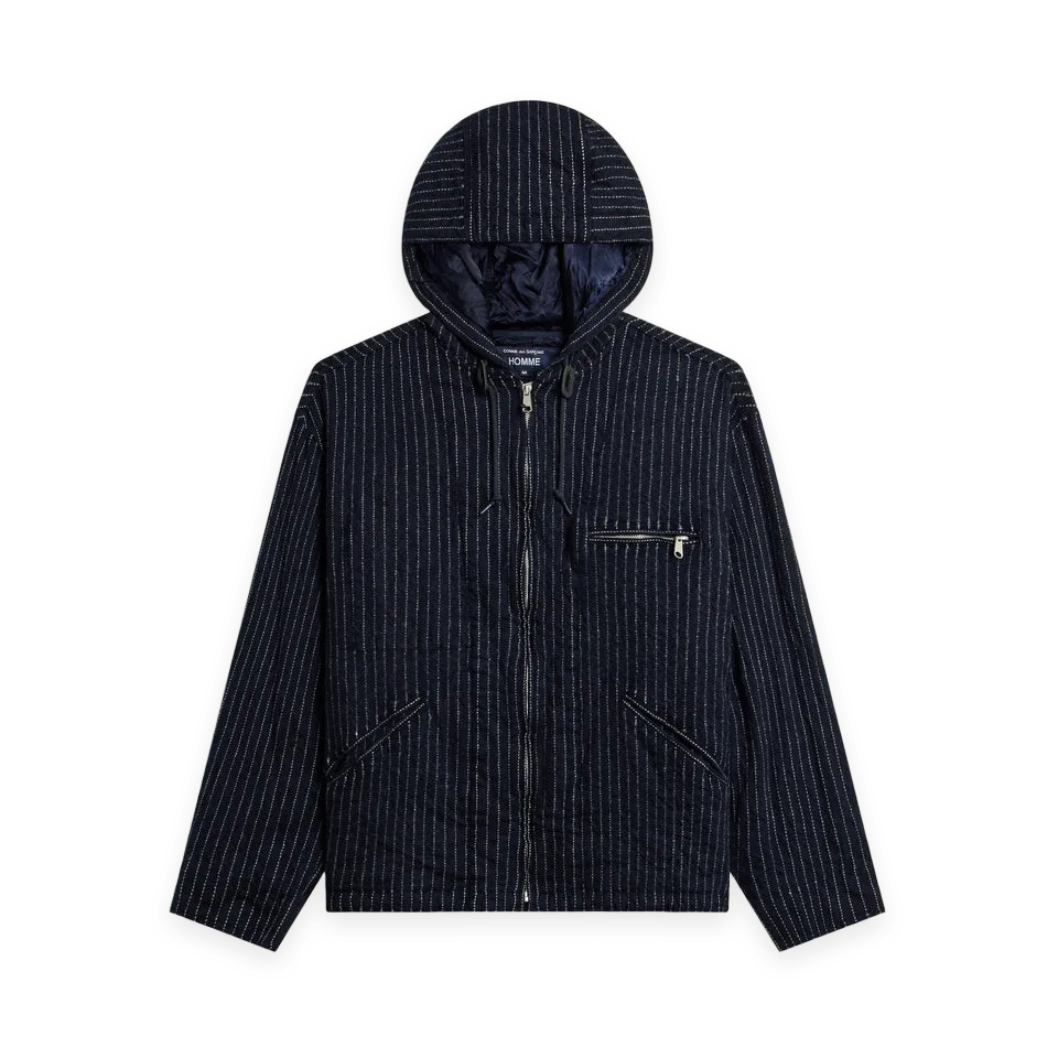 CDG Homme CDG Homme Wool Sage Stripe Full Parka