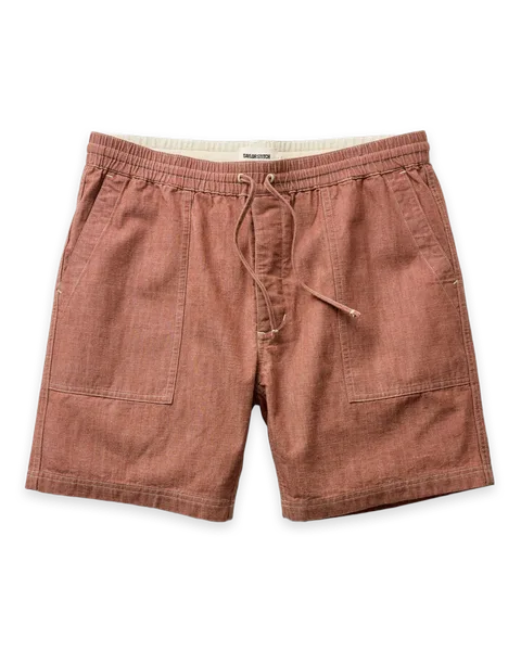 Taylor Stitch The Breakwater Short in Brick Chambray