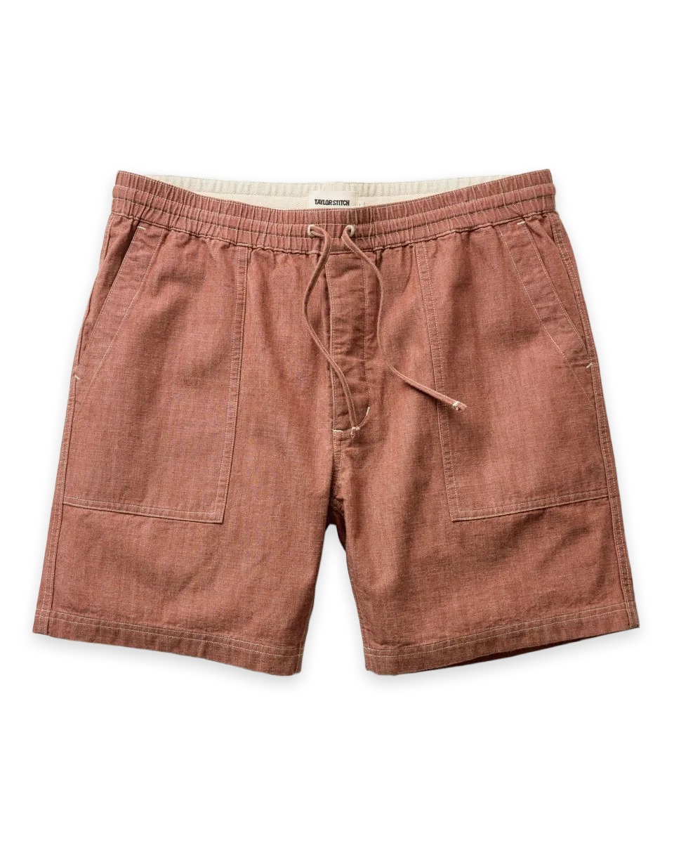 Taylor Stitch The Breakwater Short in Brick Chambray