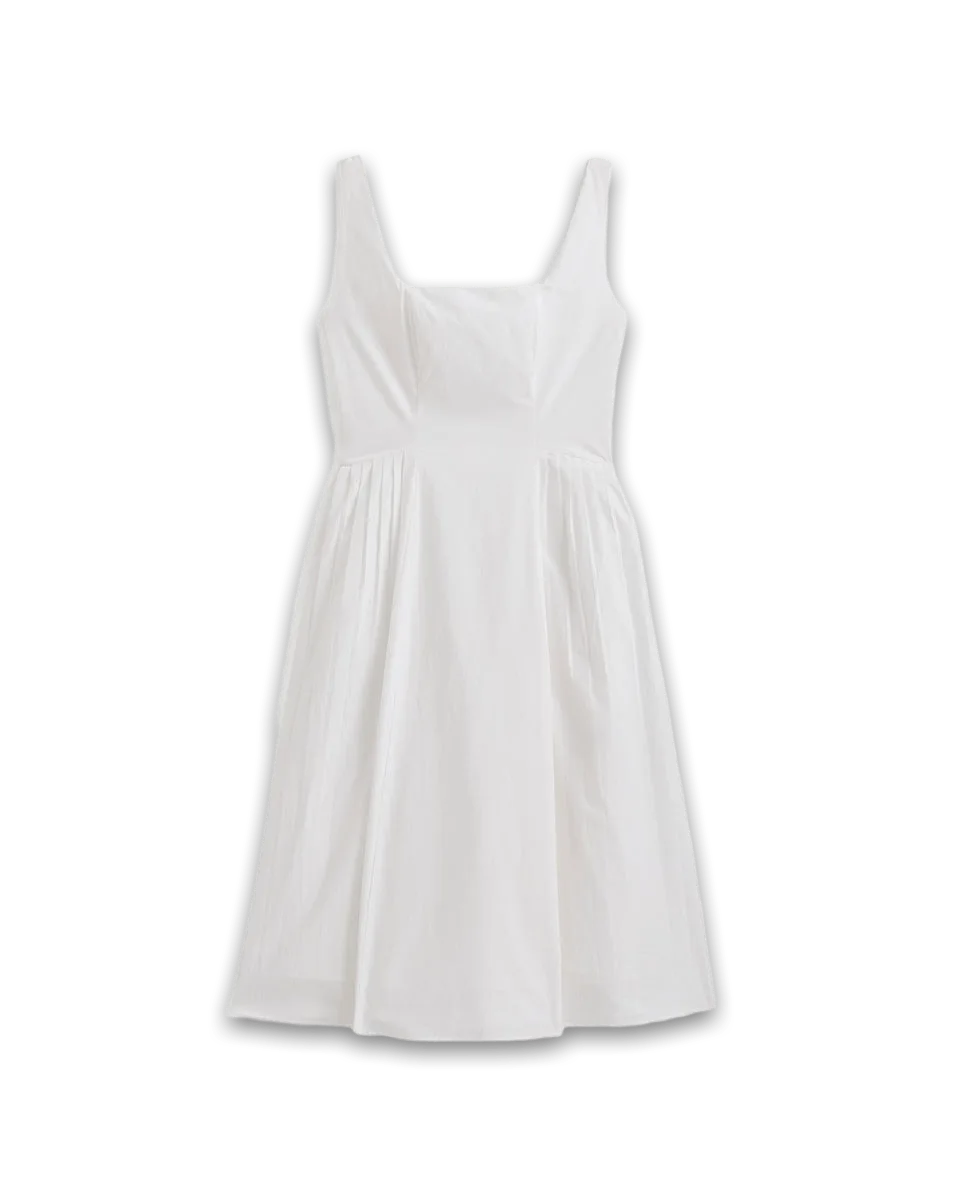 Everlane Cotton Pleated Mini Dress