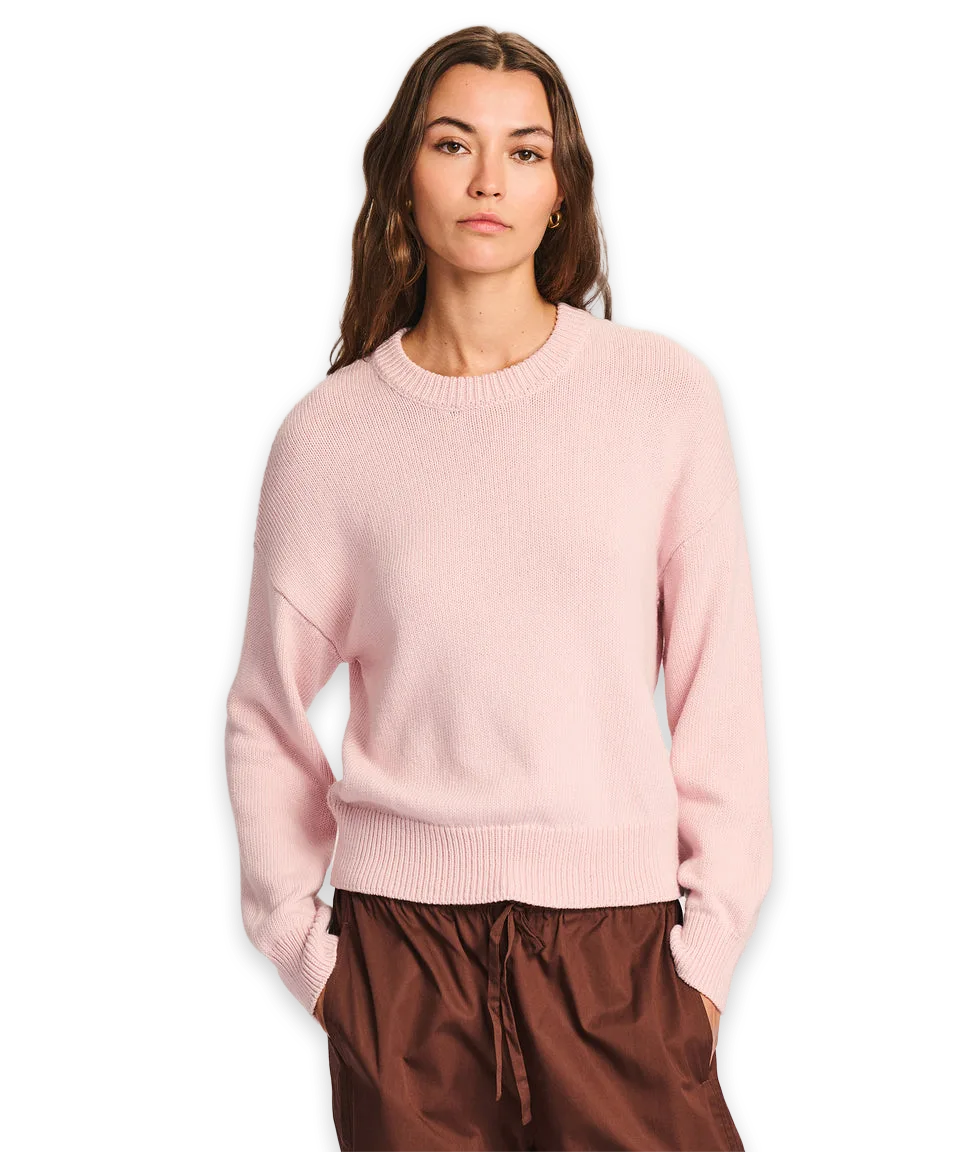 Naadam Cotton Relaxed Crewneck Sweater
