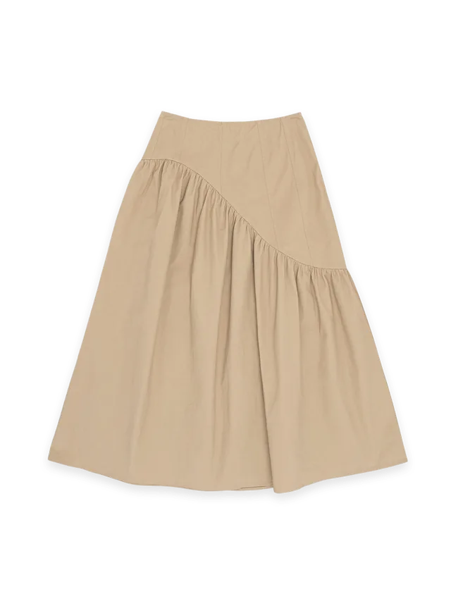 Lisa Says Gah Maeve Midi Skirt · Toast Twill