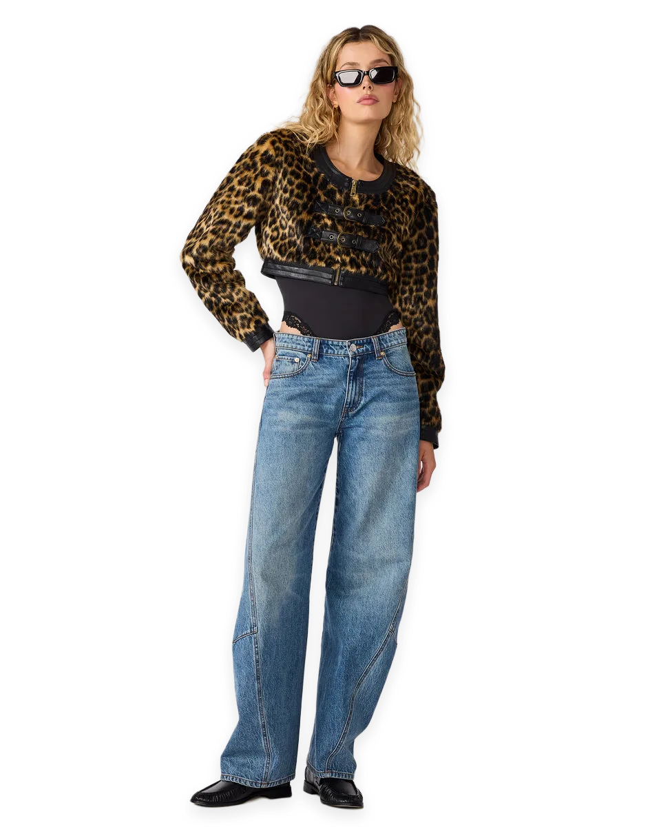 Steve Madden FELICITEY JACKET LEOPARD