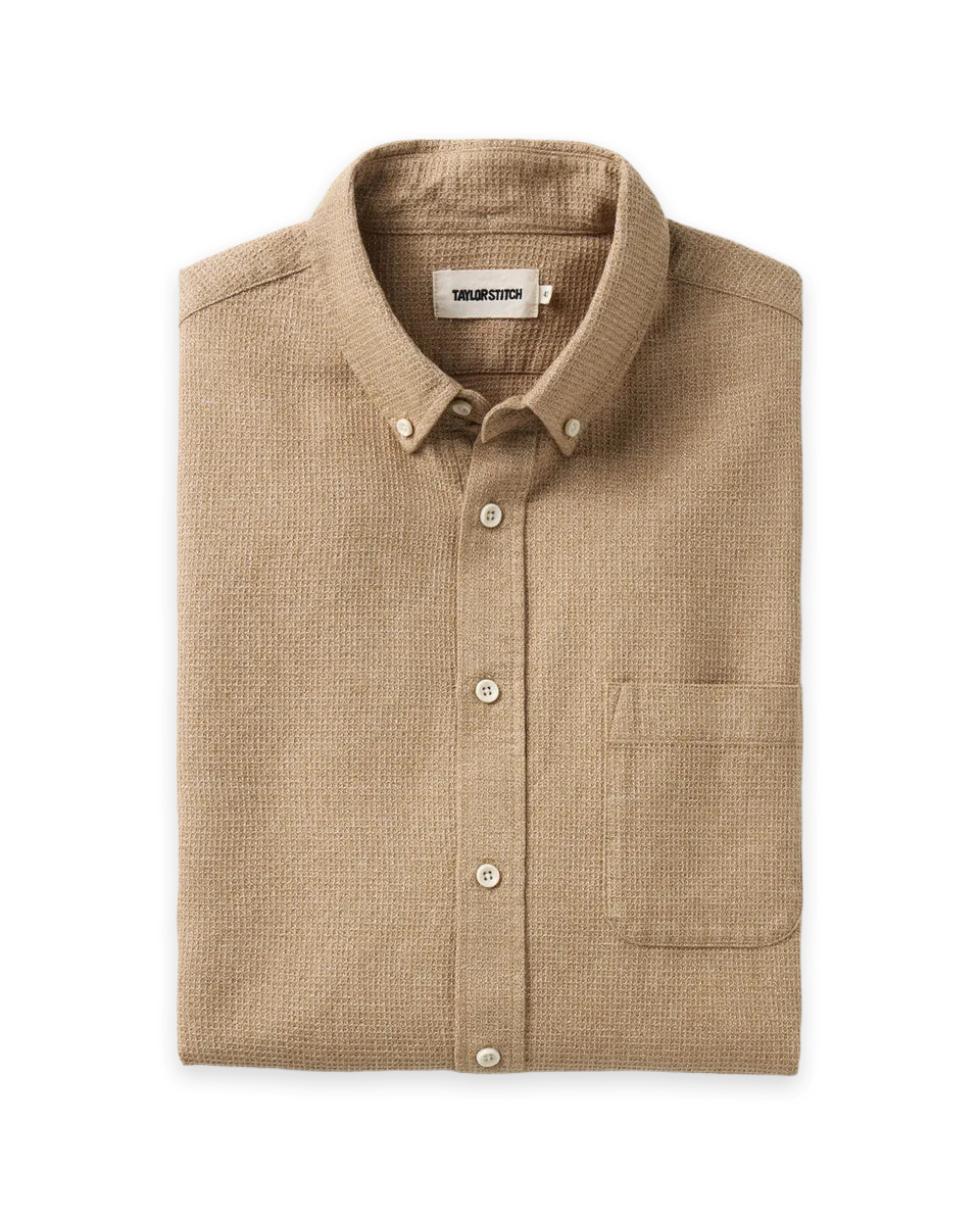 Taylor Stitch The Jack in Saffron Waffle