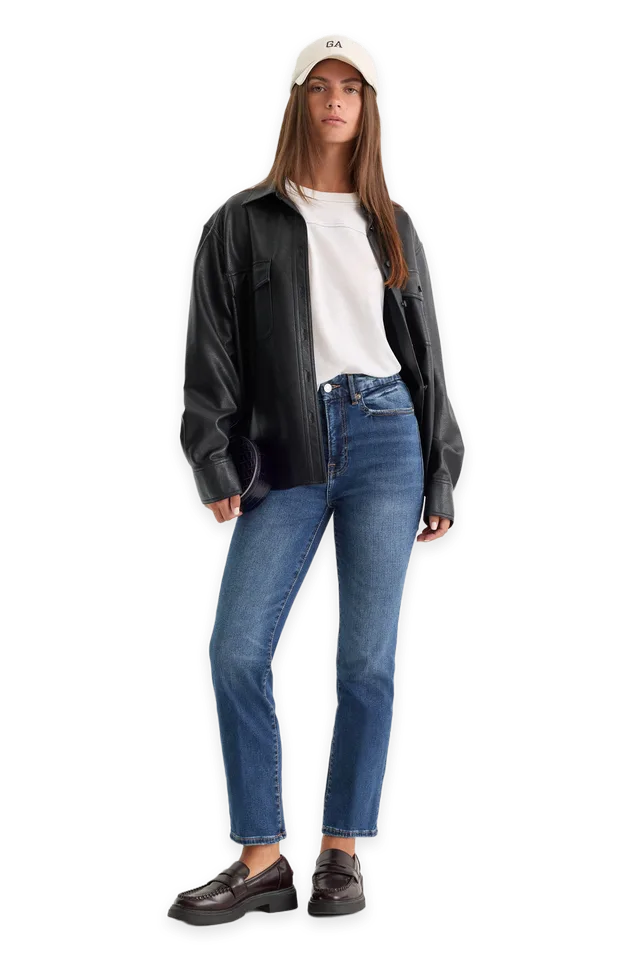 Good American ALWAYS FITS GOOD LEGS STRAIGHT JEANS LONG