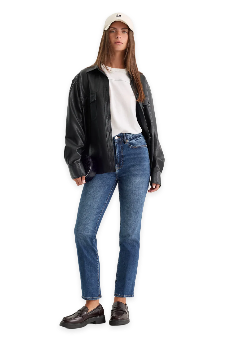 Good American ALWAYS FITS GOOD LEGS STRAIGHT JEANS LONG