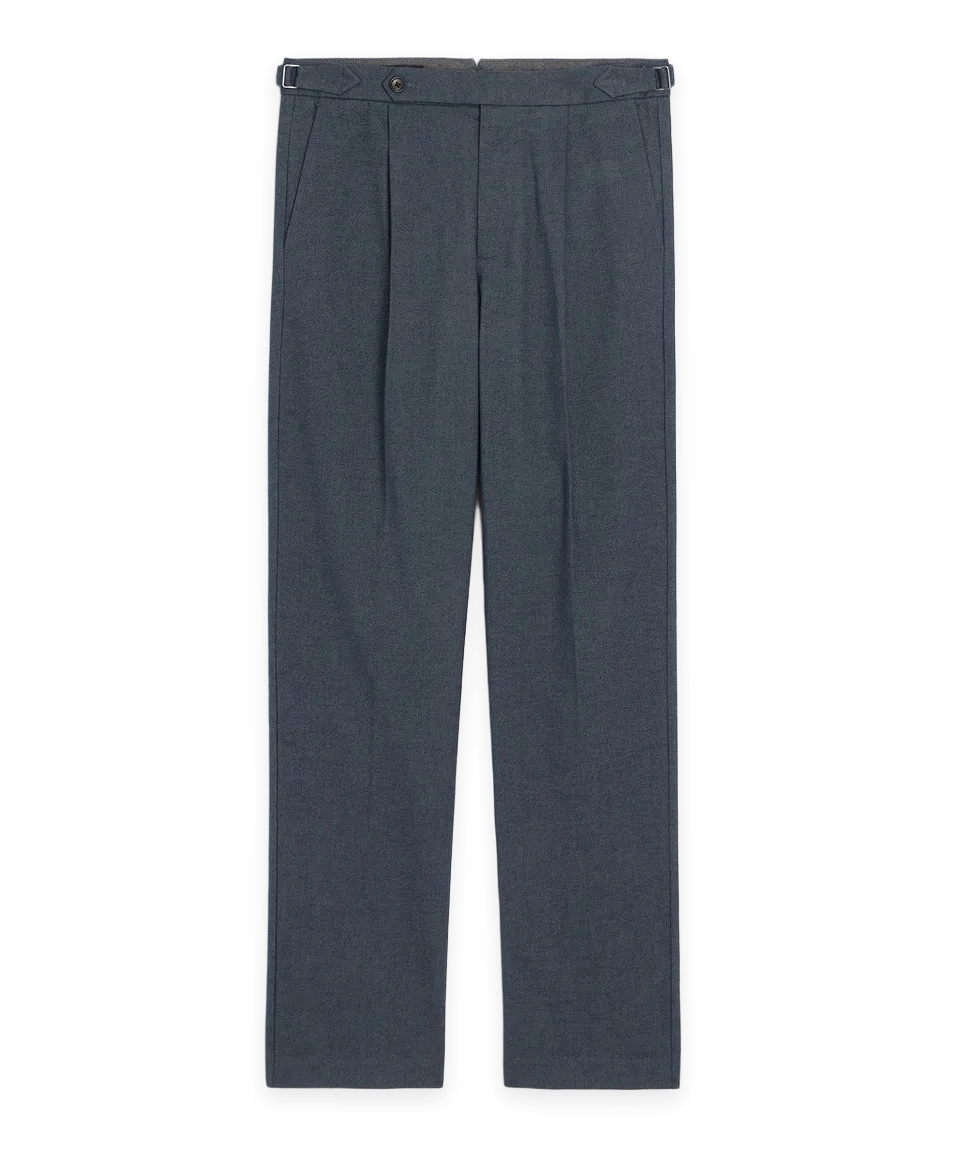 Todd Snyder Italian Heathered Cotton Side Tab Trouser