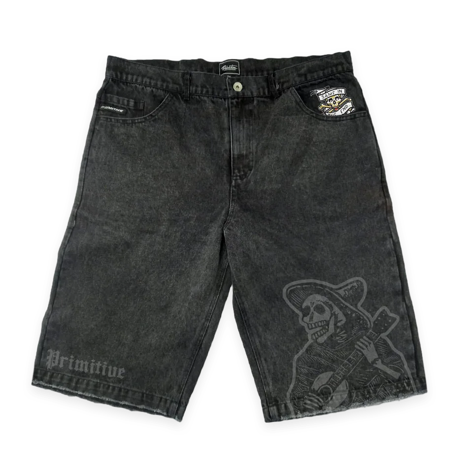 Primitive Santeria Denim Short