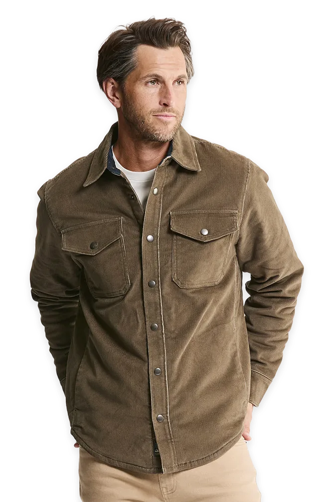 Jachs NY Sherpa Lined Corduroy Shirt Jacket