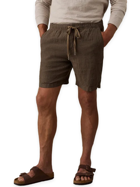 Faherty Essential Linen Short (6.5")