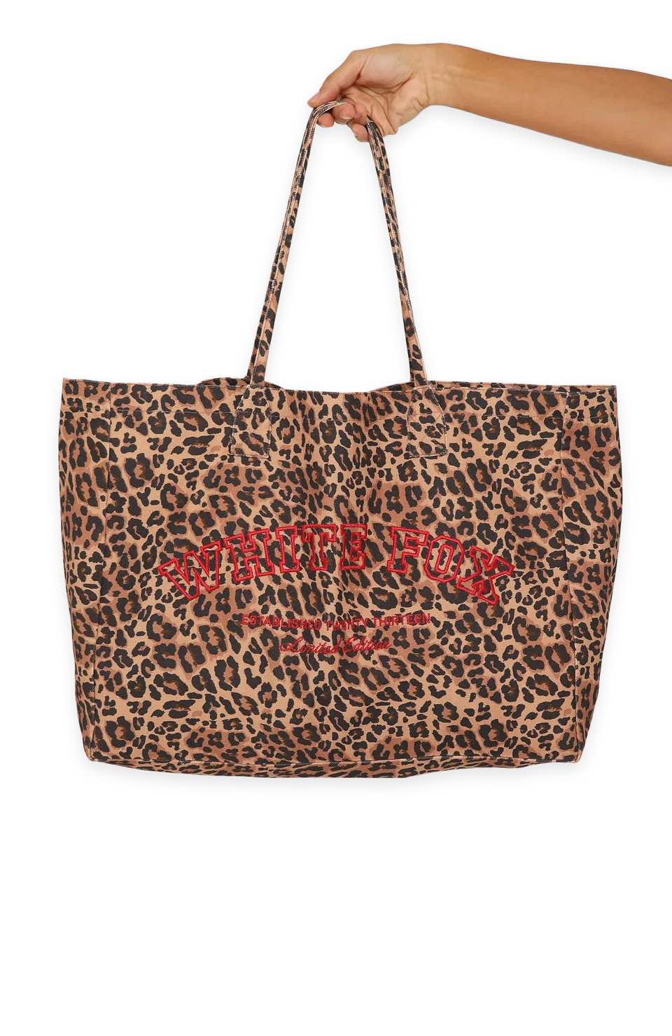 White Fox In Due Time Tote Bag Leopard, photo 3