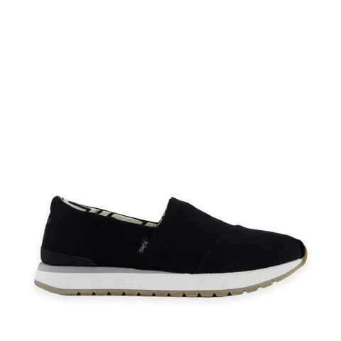 TOMS Mens Resident Plus Black Heritage Canvas