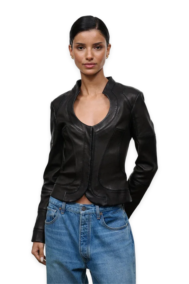 Staud Blair Leather Jacket