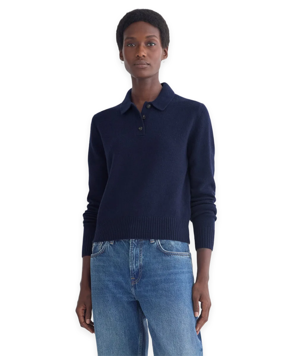Everlane Shrunken Polo in Luxe Merino