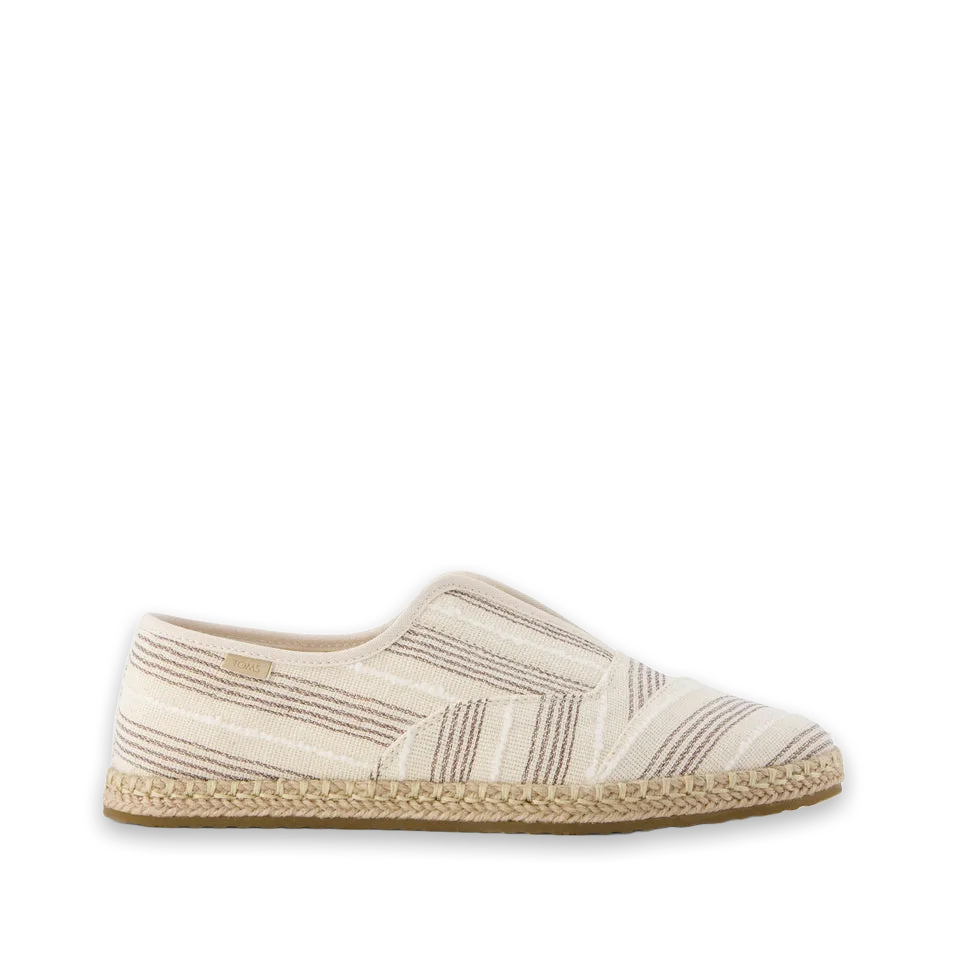 TOMS Womens Palmera Plus Natural Metallic Stripe