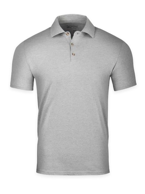 Fresh Clean Threads Heather Grey Torrey Polo