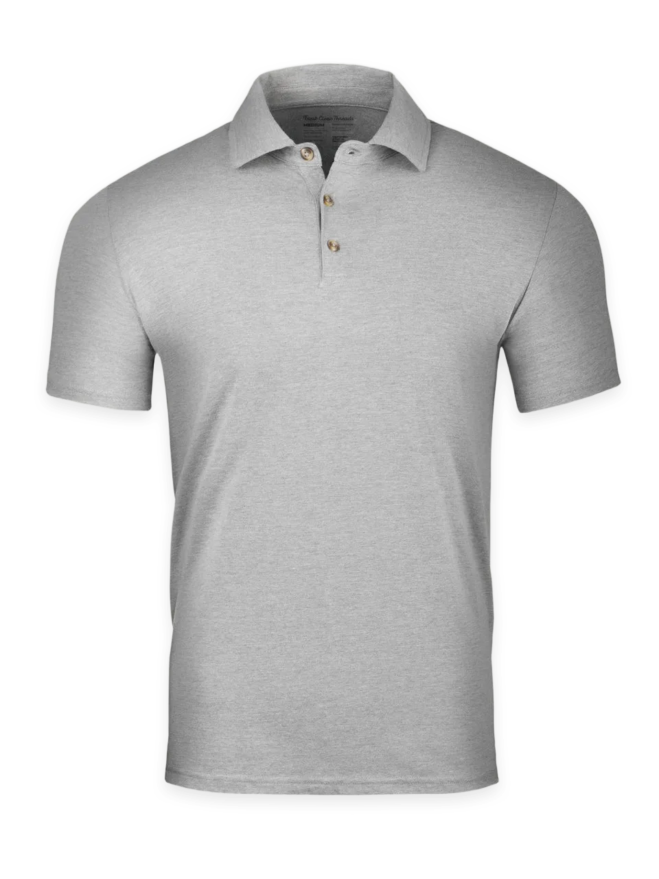 Fresh Clean Threads Heather Grey Torrey Polo