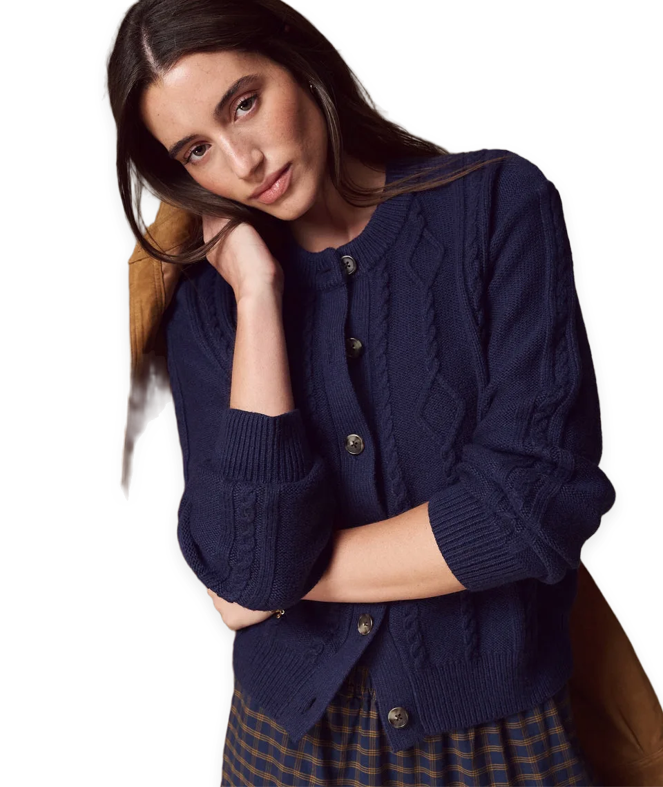 Marine Layer Everly Cable Knit Cardigan