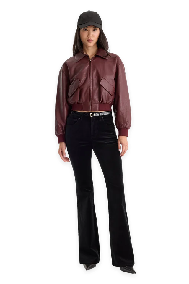 Good American VELVET GOOD LEGS FLARE PANT