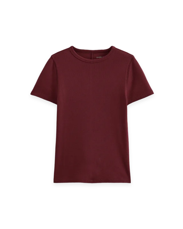 Everlane Effortless Rib Short-Sleeve Crew