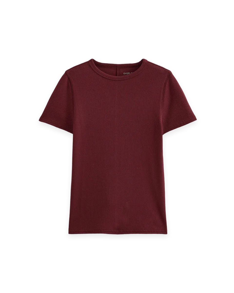 Everlane Effortless Rib Short-Sleeve Crew