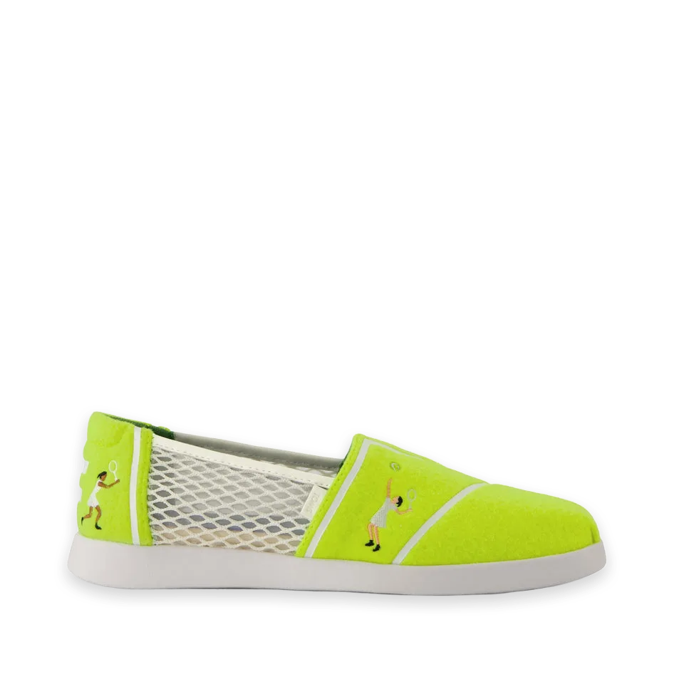 TOMS Womens Alpargata Plus Neon Yellow Tennis Felt