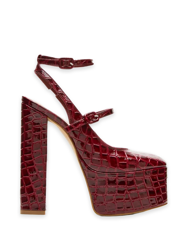 Steve Madden SCOTLYN RED CROCODILE