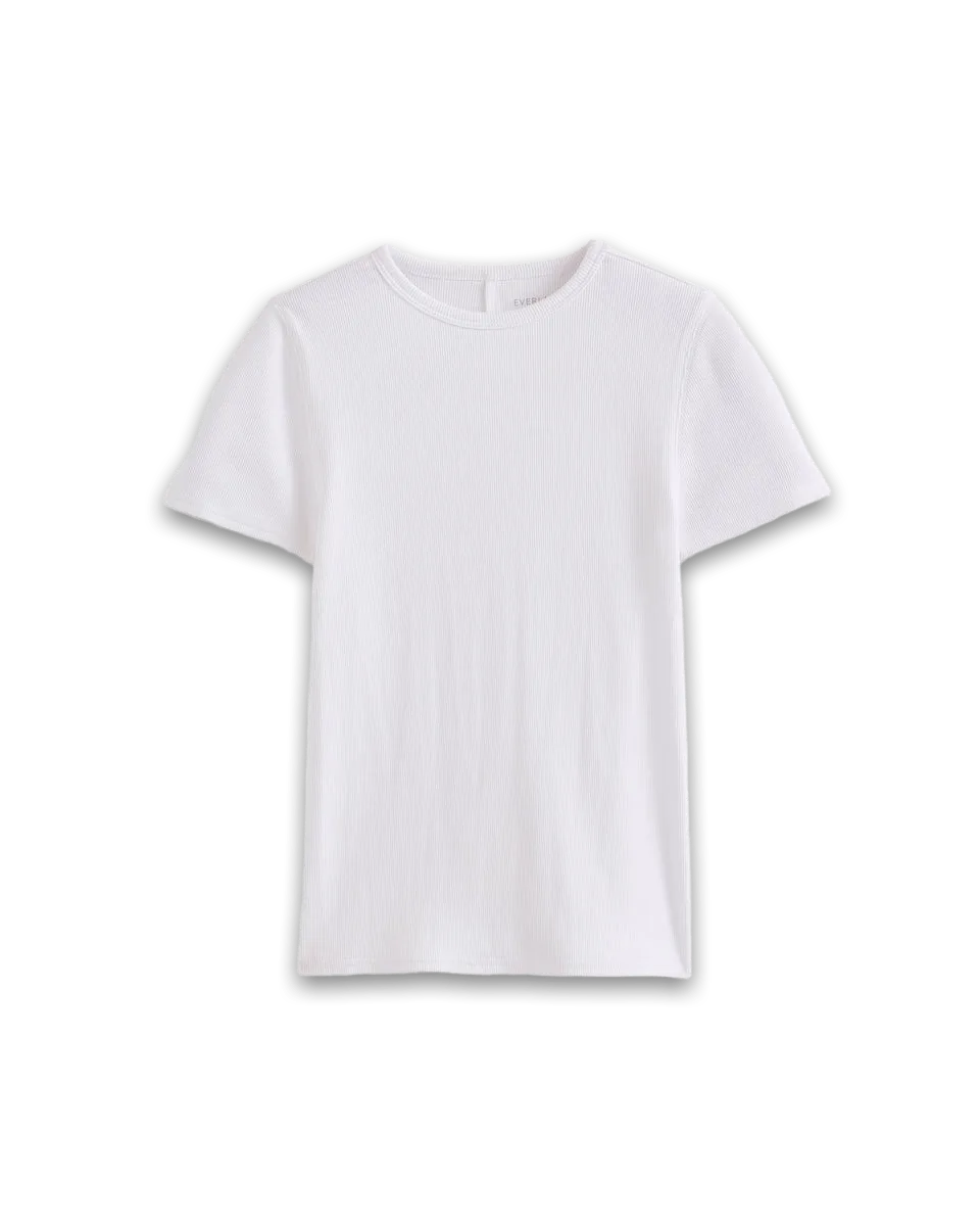 Everlane Effortless Rib Short-Sleeve Crew
