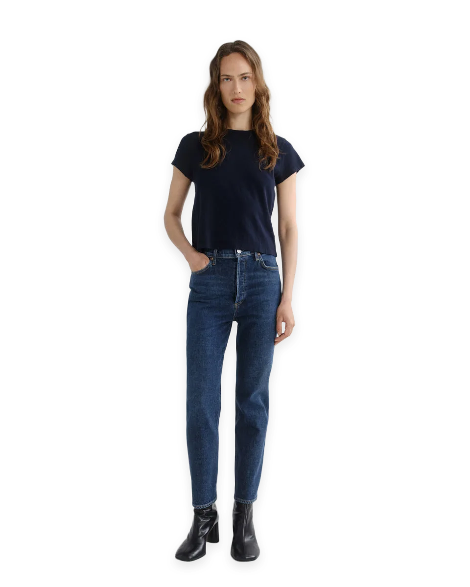 AGOLDE 90's Pinch Waist Crop (Comfort Stretch)