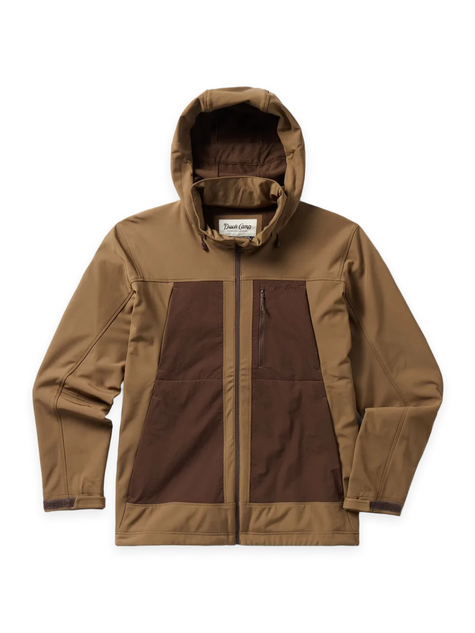 Duck Camp Men's Terrain Guard Softshell Hoodie · Pin Oak