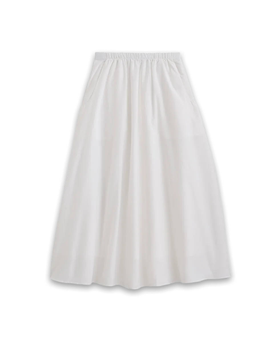 Everlane Pull-On Maxi Skirt in Cotton Silk