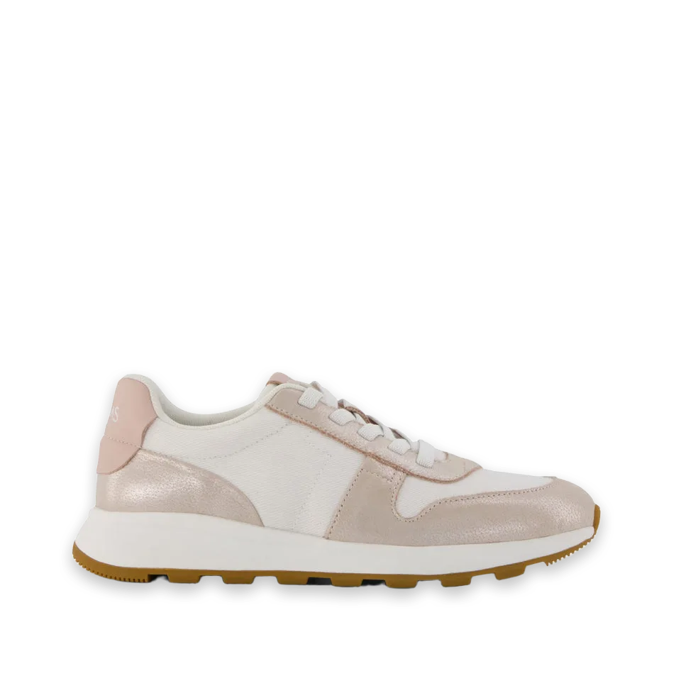 TOMS Womens TRVL LITE Retro Runner Sneaker Water Repellent Champagne Shimmer