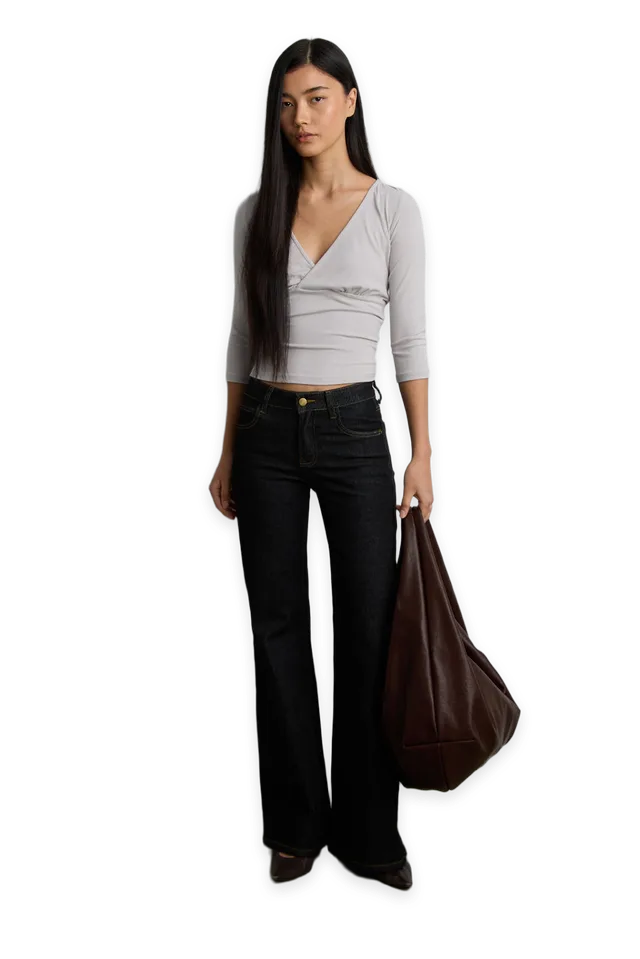 Oak + Fort FLARE LEG JEAN
