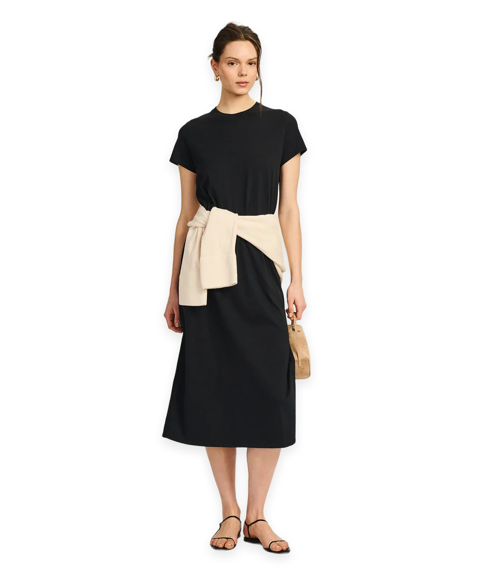 Naadam Lightweight Brushed Cotton T-Shirt Dress