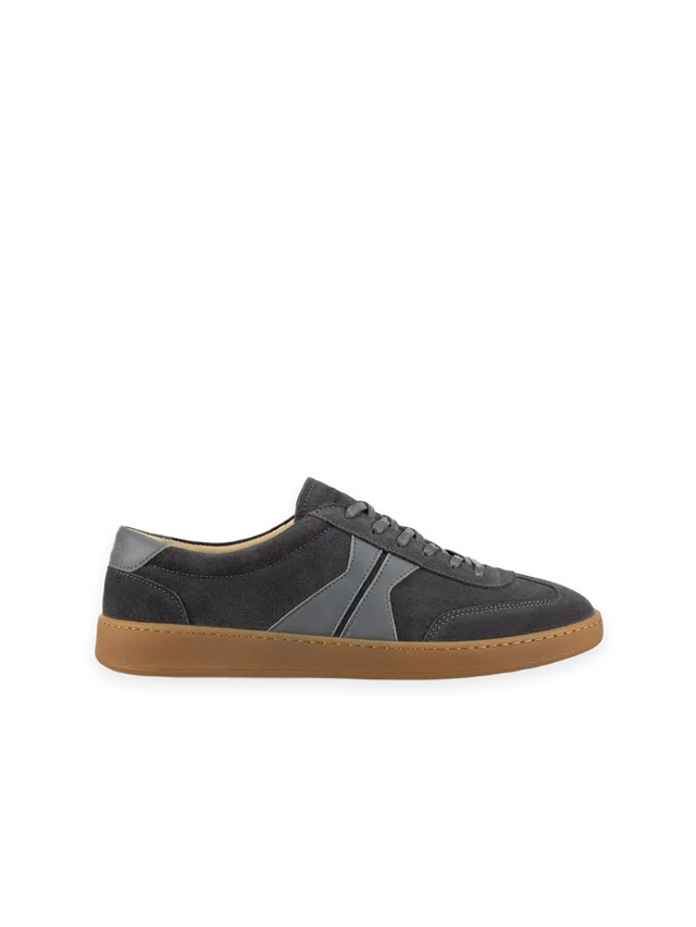 Koio Monza Leather & Suede Sneaker in Ash Gray
