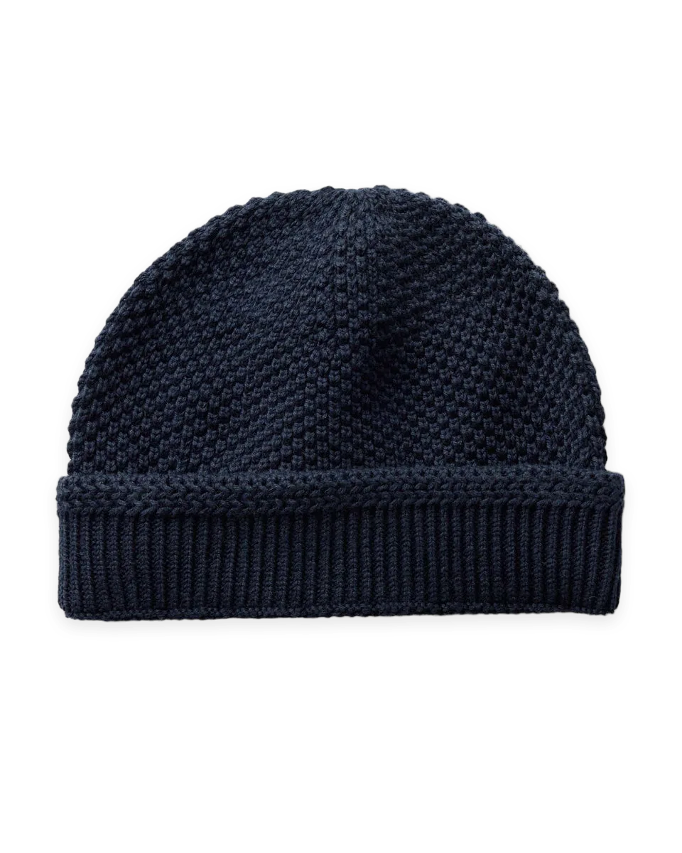Taylor Stitch The Crawford Beanie in Navy
