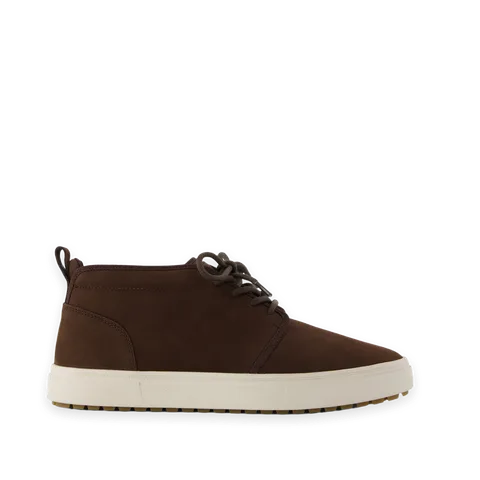 TOMS Mens Carlo Mid Terrain 2.0 Sneaker Water Resistant Chocolate Brown Leather