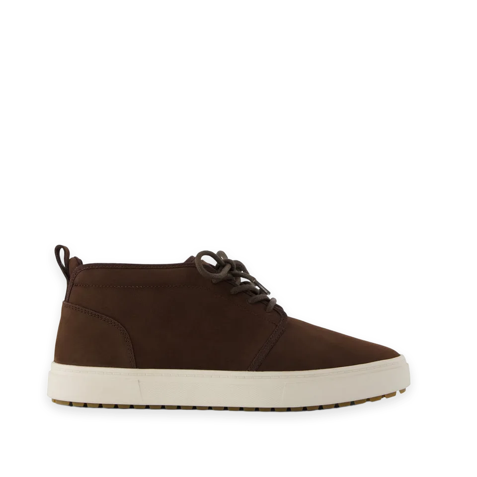 TOMS Mens Carlo Mid Terrain 2.0 Sneaker Water Resistant Chocolate Brown Leather