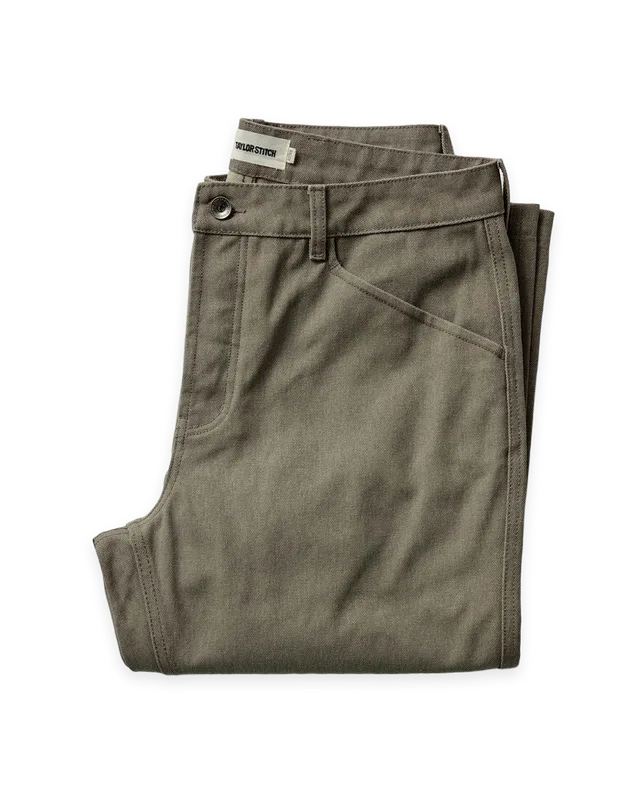 Taylor Stitch The Camp Pant in Stone Chipped Canvas