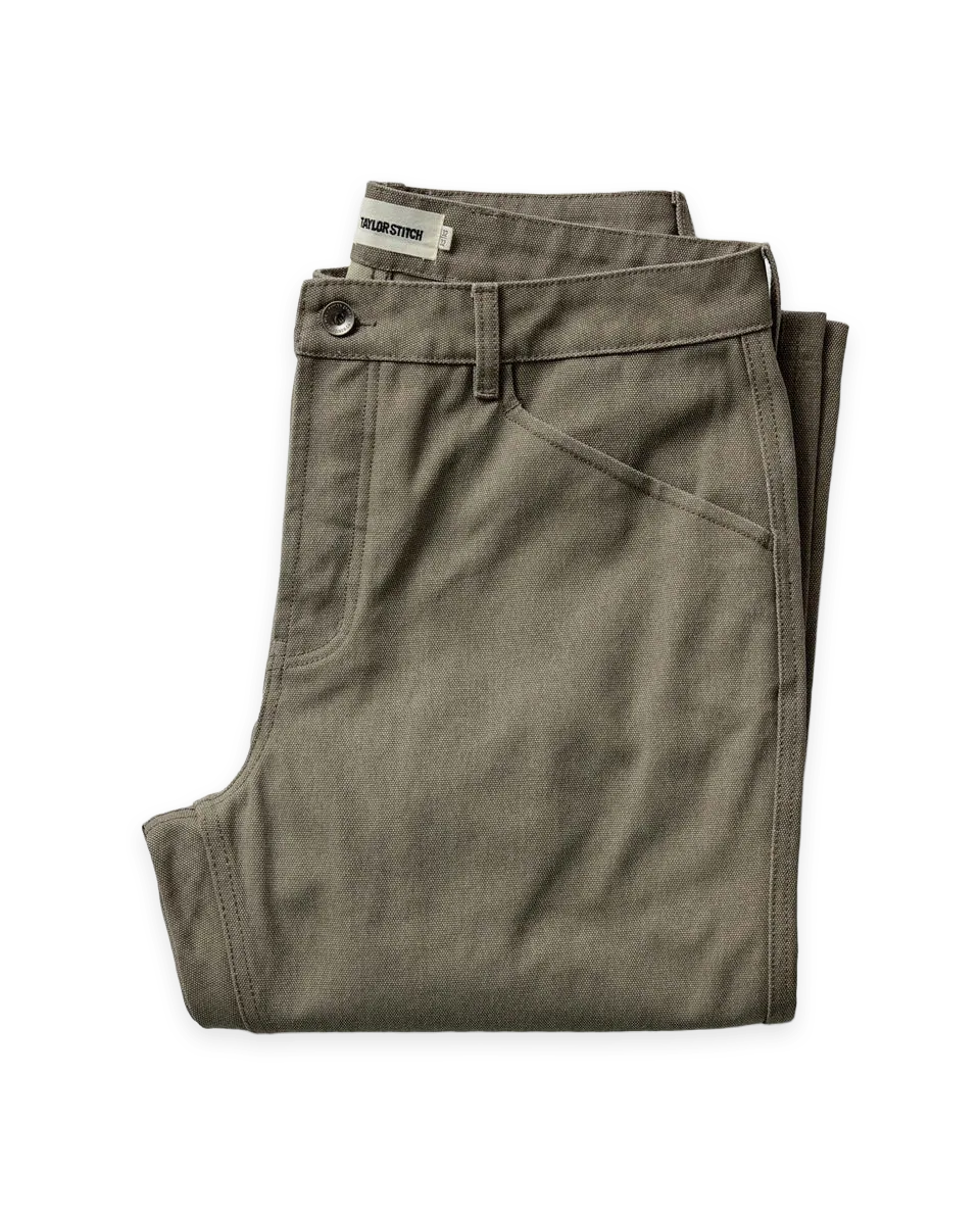Taylor Stitch The Camp Pant in Stone Chipped Canvas