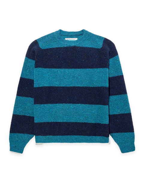 Noah Striped Donegal Sweater