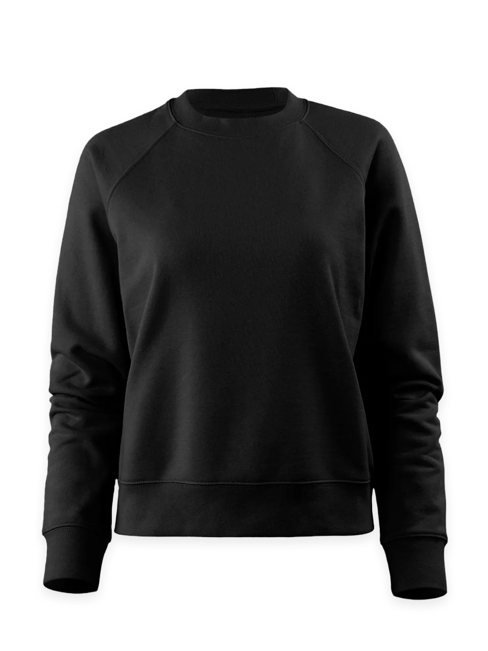Fresh Clean Threads Women's Black Crew Sweatshirt