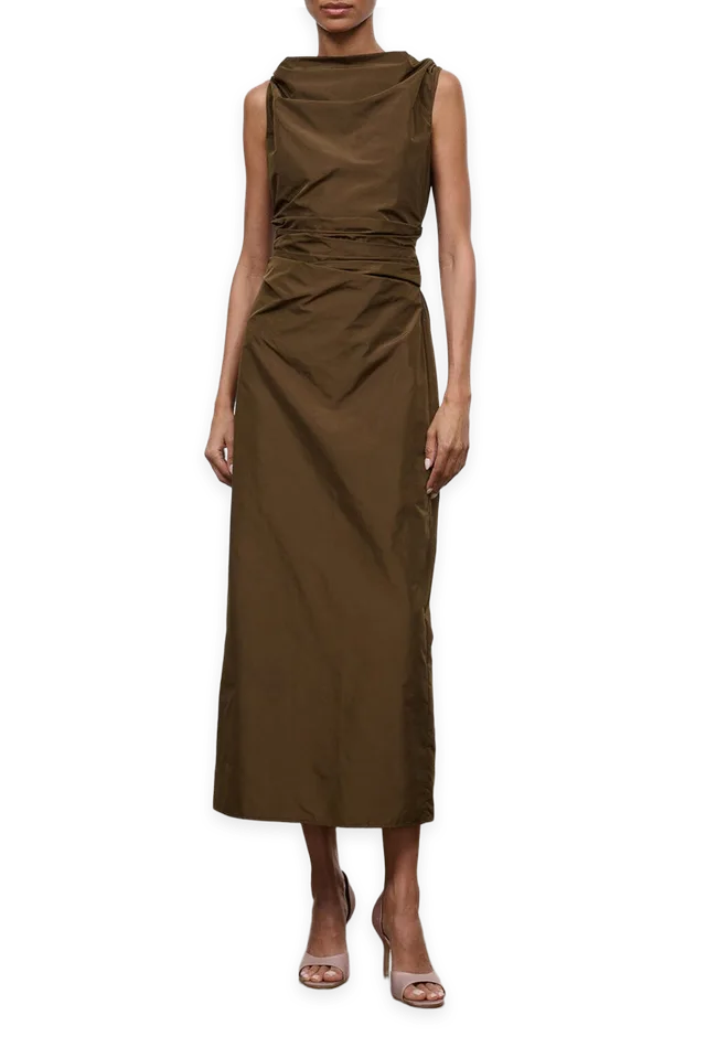 Staud Callie Dress · Woodland