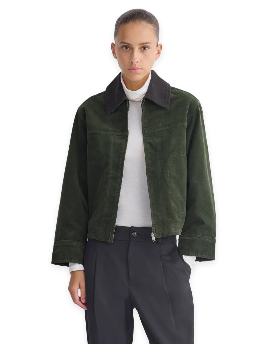 Everlane Stretch Corduroy Zip Jacket