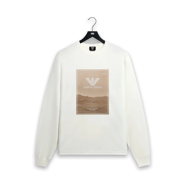 Kith Giorgio Armani & Kith Sahara Long Sleeve Tee · Bianco
