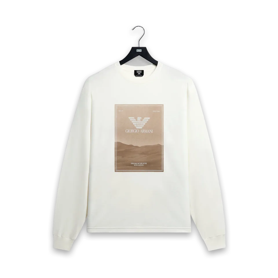 Kith Giorgio Armani & Kith Sahara Long Sleeve Tee · Bianco