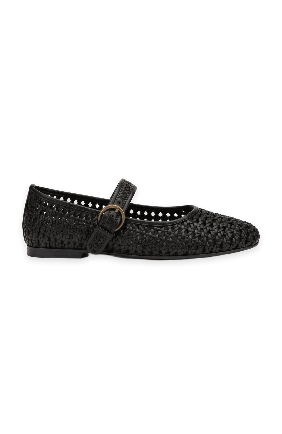 White Fox Enzo Ballet Flats Black PU, photo 2