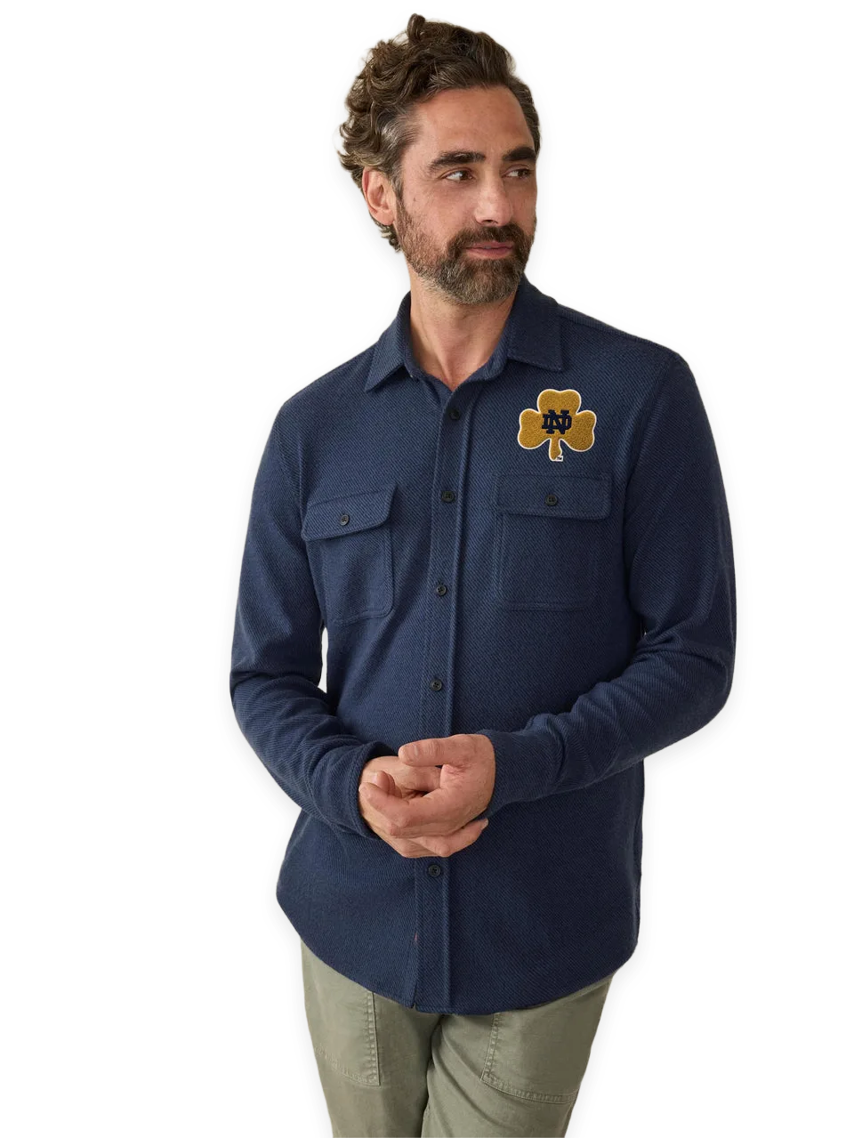 Faherty Notre Dame Legend Sweater Shirt