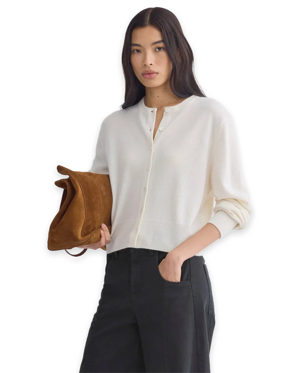 Everlane Cashmere Cropped Cardigan